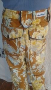 Mens Cowboy Pants Piped flowers 32
