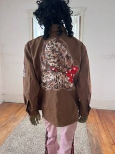 Moygasnel Linen Bib western Shirt Puppy Dog XL