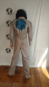 Silk World Sea turtle Jumpsuit Endangered Species  sz 40 M to L 