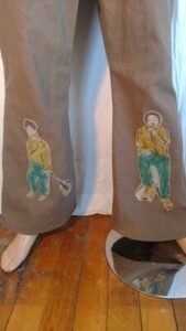 Mens High Waisted Young Black Man Bells 34