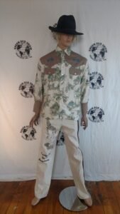 Mens Cowboy Shirt L Western USA