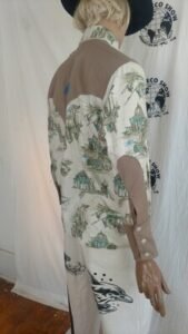 Mens Cowboy Shirt L Western USA
