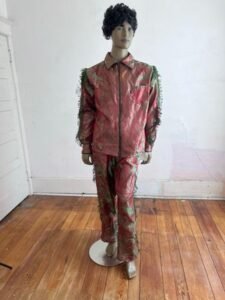Mens Western Suit XL 34"W Rayon Fringe