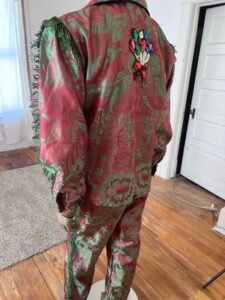 Mens Western Suit XL 34"W Rayon Fringe
