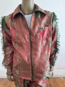 Mens Western Suit XL 34"W Rayon Fringe
