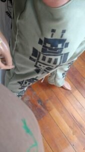 Mens Green Robot Jeans Bells