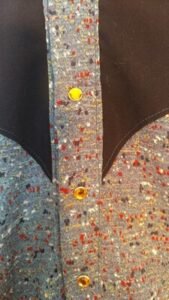 Cowboy Western Shirt original details Rayon M Hermans 