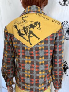 Men's Cowboy Big Collar Shirt L 