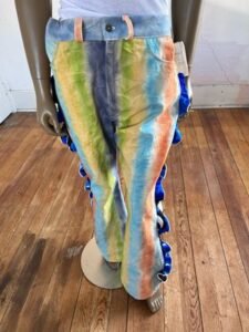Striped Hawaian Ruffle Jeans 36-38