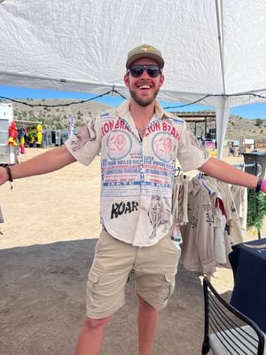 Lion Roar Feedsack Shirt m