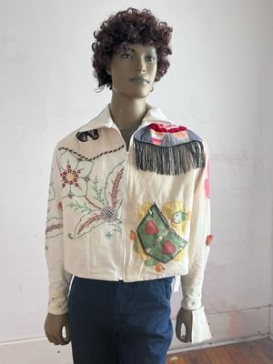 Men's Western Embroidered Jacket L lined