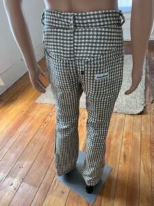 Silk Plaid vest suit 40-42  34W