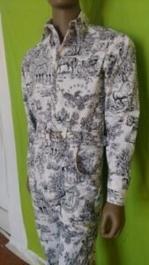 Mens Patriot American Revolution 1776 Jumpsuit S Toile
