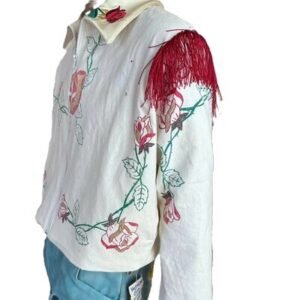Mens Painted Roses Western Jacket XL