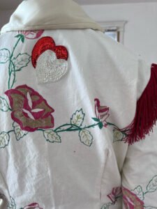 Mens Painted Roses Western Jacket XL