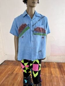 Hermans Hemp Cargo Ship Shirt XL Hand dyed