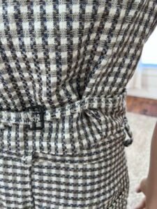 Silk Plaid vest suit 40-42  34W