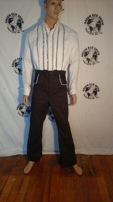 Mens Western Polkadot Pants piped 33
