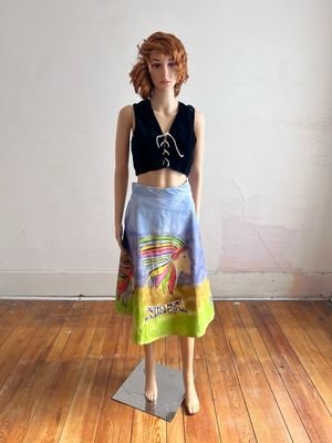 Painted Western Skirt w 28" 