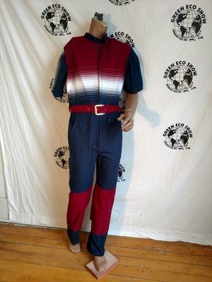 Mens Jumpsuit Striped S