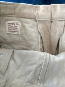 Hermans Eco Nat Color Organic Cotton  Sailor Pants  34 X 32