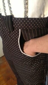Mens Western Polkadot Pants piped  33 