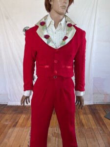 Mens Western Suit Vaquero Roses Crepe 42