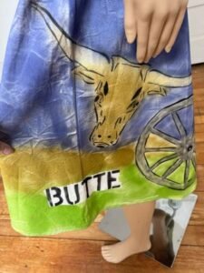 Painted Western Skirt w 28" 