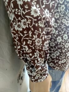 Mens Shirt  L/S Cotton  Vaquero L Flowers