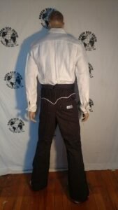 Mens Western Polkadot Pants piped  33 