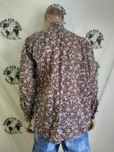 Mens Shirt  L/S Cotton  Vaquero L Flowers