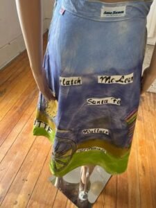 Painted Western Skirt w 28" 