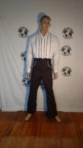 Mens Western Polkadot Pants piped  33 