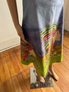 Painted Western Skirt w 28" 
