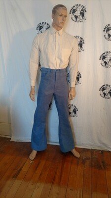 Organic Cotton bell Bottom Jeans  30" Hermans Eco