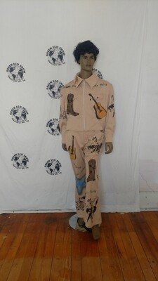 Organic nat dyed Western Suit XL Bells