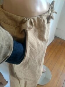 Mens Hermans Eco Organic Cotton Tan yoga pants L x 35