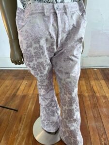 Mens Pink Lamee Bell Bottoms XL 40"