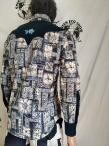 Hawaiian Bark cloth Endangered Species Shirt L 