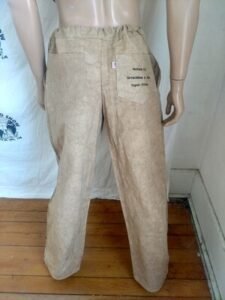 Mens Hermans Eco Organic Cotton Tan yoga pants L x 35