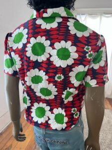 Flower Power Shirt Sleeve Shirt  L