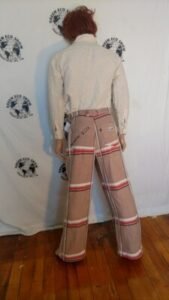 Mens Plaid Tan Bedspread Pants  34 X 32 Hermans USA