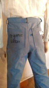 Organic Cotton bell Bottom Jeans  30" Hermans Eco