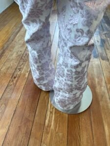 Mens Pink Lamee Bell Bottoms XL 40"