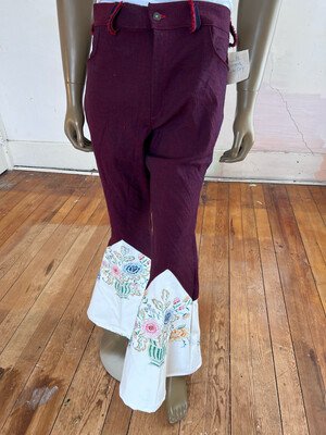 Mens Embroidered Jeans Bells  36