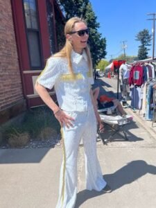 Men's Sequin Stage Suit 42 