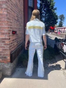 Men's Sequin Stage Suit 42 