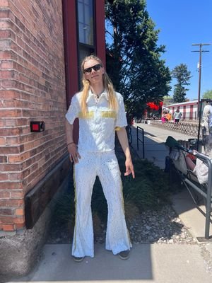 Men's Sequin Stage Suit 42 