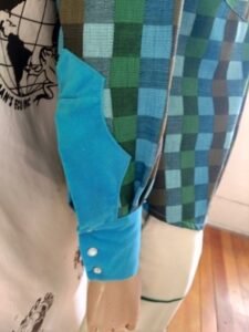 Anna Herman  Mens Cowboy Shirt XL Vtg Denim  Velvet