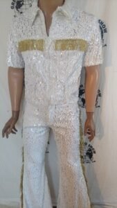 Men's Sequin Stage Suit 42 